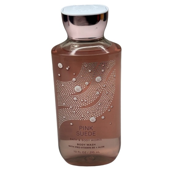 New Bath & Body Works Pink Suede Body Wash Pro-Vit B5 + Aloe 10 Fl OZ Retired - Picture 1 of 4